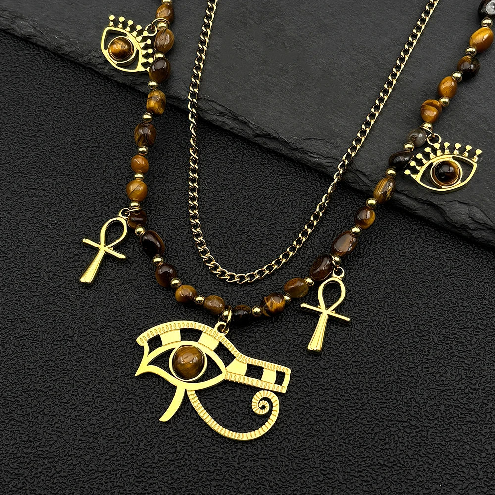 Eye of the tiger Neck Piece