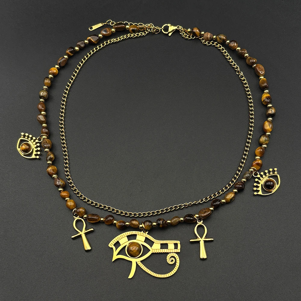 Eye of the tiger Neck Piece