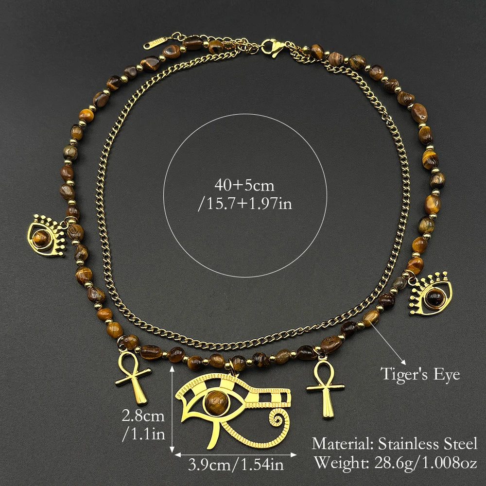 Eye of the tiger Neck Piece