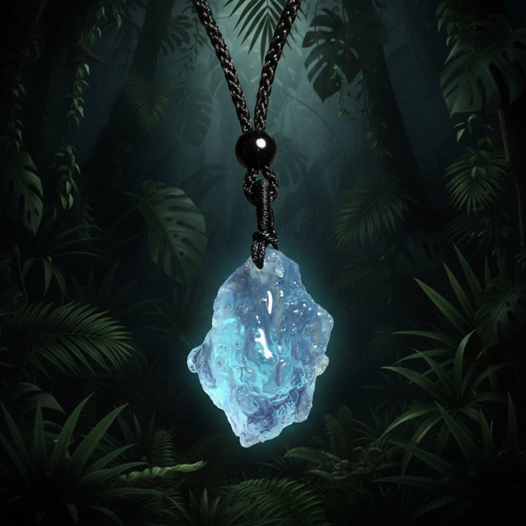 Raw Aquamarine Crystal Pendant