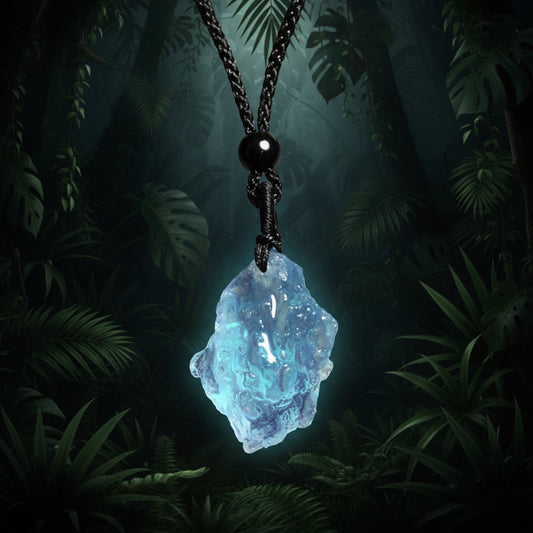 Raw Aquamarine Crystal Pendant