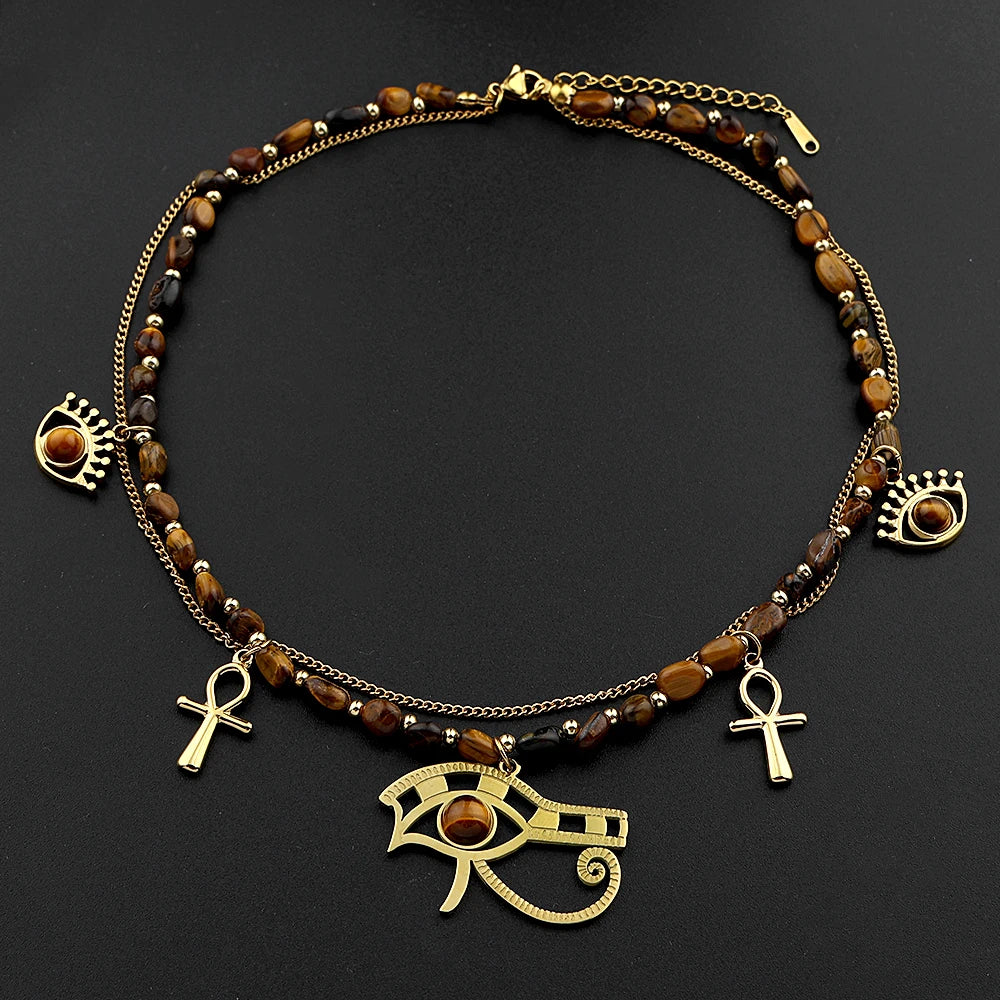 Eye of the tiger Neck Piece