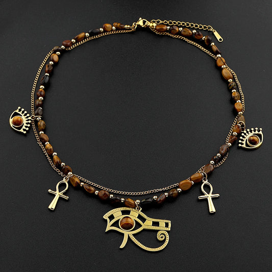 Eye of the tiger Neck Piece
