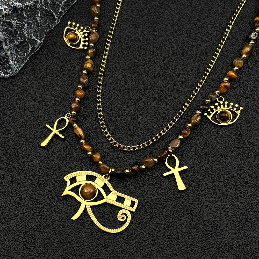 Eye of the tiger Neck Piece
